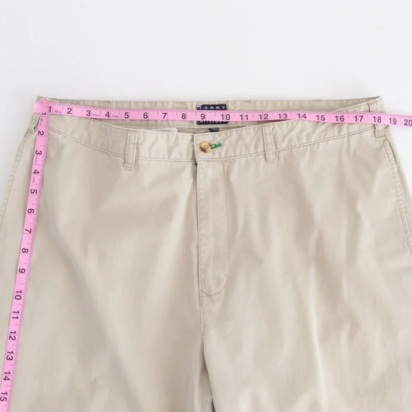 Vintage Tommy Hilfiger Beige Straight Leg Chino Style Pants - Size 38/32 - Picture 3 of 13